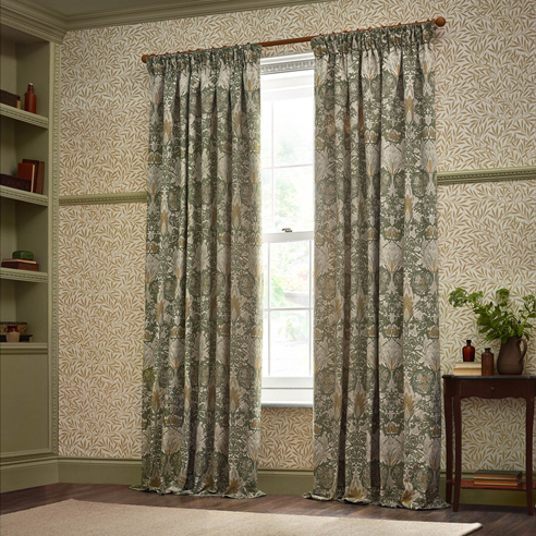 Snakeshead Pencil Pleat, Sunflower/Stone - Ready Made Curtains - Image 3
